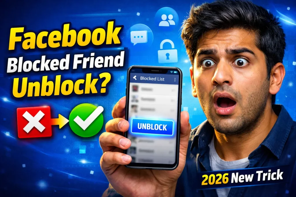 Facebook Me Blocked Friend Unblock Kaise Kare  How to Unblock Facebook Friend