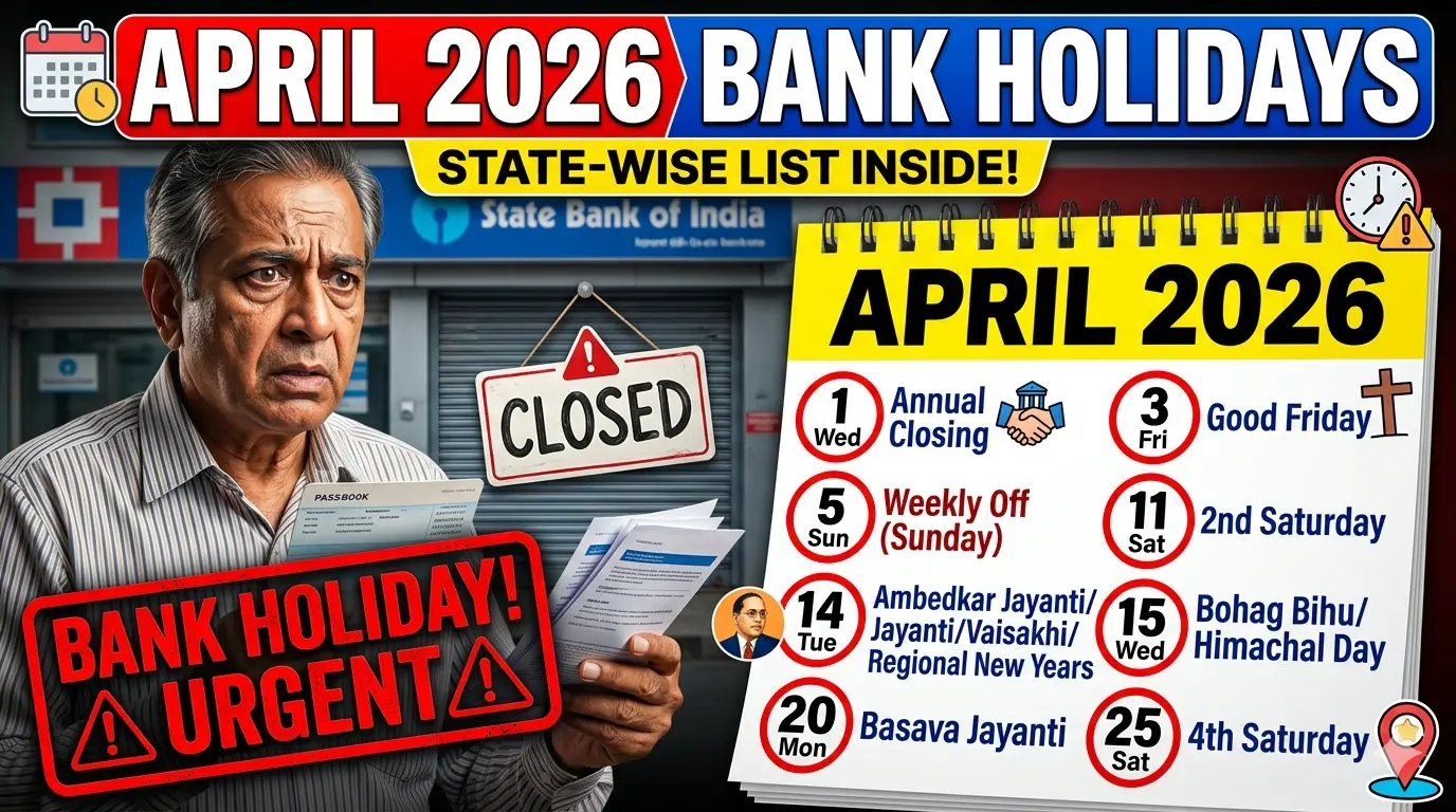 Bank Holidays in April 2026: State-Wise List, Kab Band Rahenge Banks?