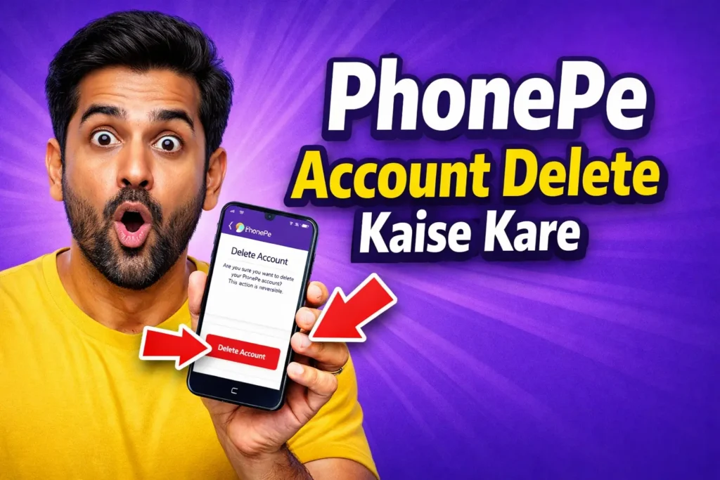 How to delete PhonePe account PhonePe deactivate account settings screen