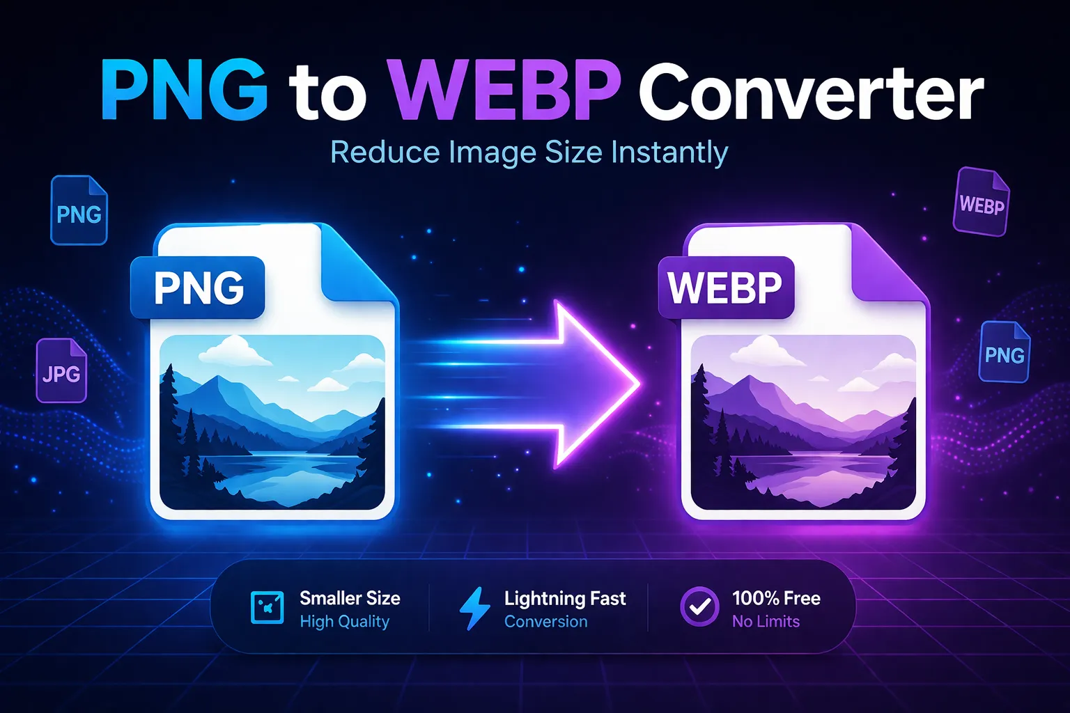 PNG to WEBP Converter (Free Online Tool) – High Quality Compression
