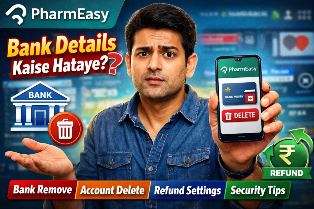PharmEasy Se Bank Details Kaise Hataye (2026)  Refund Settings Full Guide 🔥